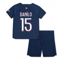 Paris Saint-Germain Danilo Pereira #15 Hemmaställ Barn 2023-24 Korta ärmar (+ Korta byxor)